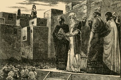 Esdras Lendo a Lei para os Judeus, 1890. de Unbekannt