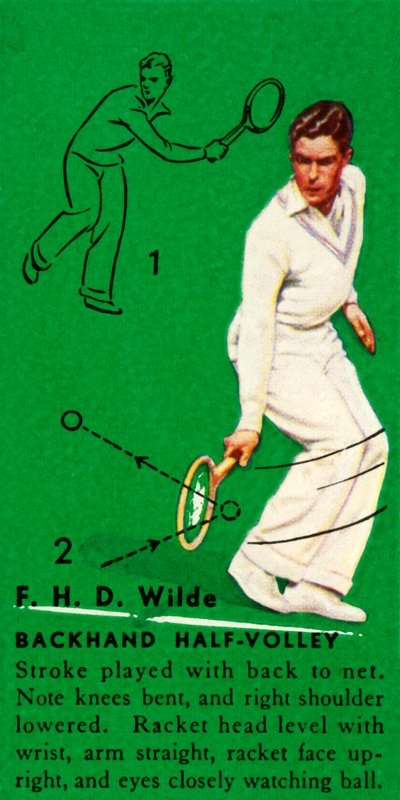 FHD Wilde - Meia Voleio de Backhand, c1935. de Unbekannt