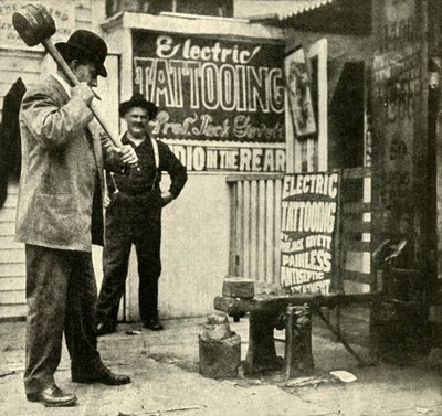 Atração do recinto de diversão, 1910. de Unbekannt