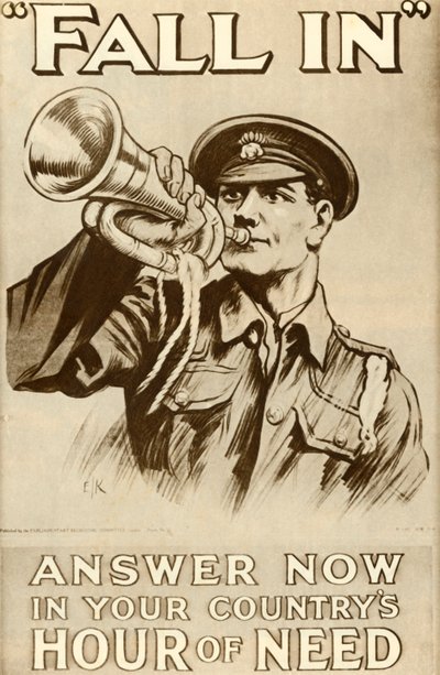 Queda: responda agora na hora da necessidade do seu país, 1915, 1935. de Unbekannt