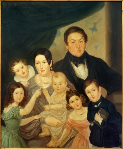 Retrato de uma família Johann von Liebieg de Unbekannt