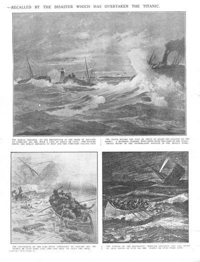 Famosos destroços de dias passados: alguns desastres históricos no mar, 20 de abril de 1912. de Unbekannt