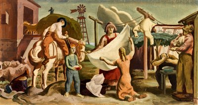 Estudo mural Farm Life, ca. 1933-1943. de Unbekannt