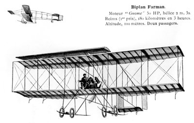 Biplano de Farman, século 20 de Unbekannt