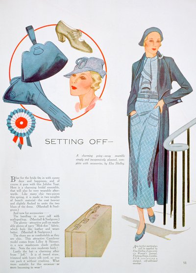 Ilustração de moda, 1935 de Unbekannt