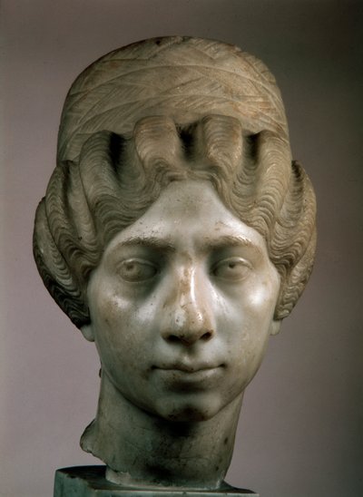 Cabeça de retrato feminino A mulher síria, 160-170 de Unbekannt