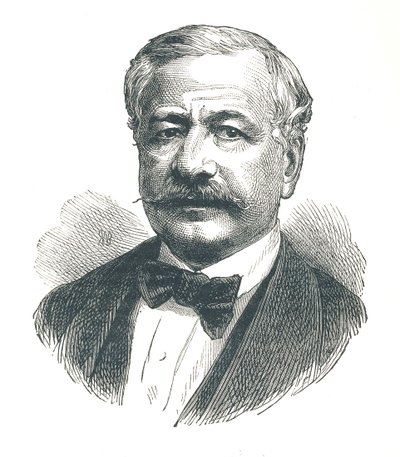 Ferdinand de Lesseps, diplomata francês e mais tarde desenvolvedor do Canal de Suez, 1893. de Unbekannt