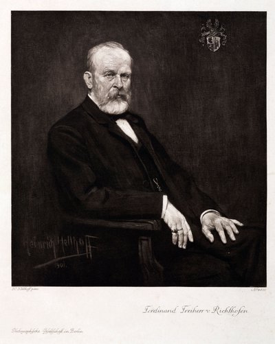 Ferdinand von Richthofen, geólogo e geólogo alemão, c 1900 de Unbekannt