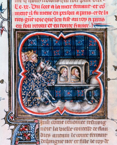 Fernando de Portugal feito prisioneiro, c1212, 1375-1379 de Unbekannt