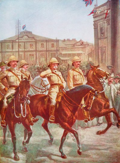 Marechal de campo Roberts, aliviando o cerco de Kimberley, Boer War, África do Sul, 1900 de Unbekannt