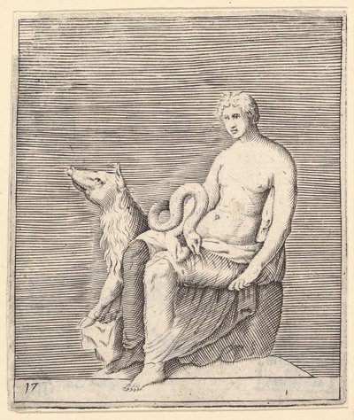 Figura com Porco e Serpente, publicada ca. 1599-1622. de Unbekannt