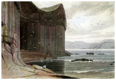 Fingals Cave, Staffa, Hébridas Exteriores, Escócia. 1814 1956 de Unbekannt