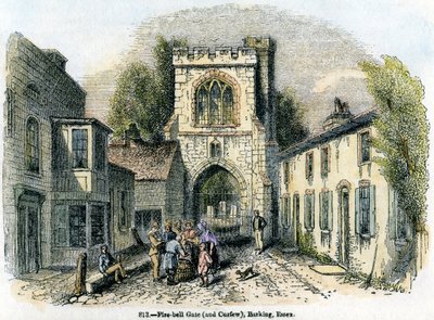 Portão do sino de fogo e toque de recolher, Barking, Essex, 1845 de Unbekannt