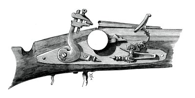 Firelock ou snaphance de Haddon Hall, Derbyshire, c1620, c1880 de Unbekannt
