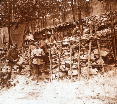 Posto de primeiros socorros, Argonne, norte da França, c1914-c1918 de Unbekannt