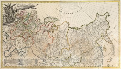 Primeiro Mapa Geral do Império Russo, 1745 de Unbekannt