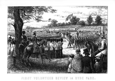 Primeira revisão voluntária em Hyde Park, Londres, 1899 de Unbekannt