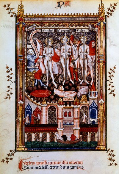 Flagelação de São Denis, São Rústico e São Eleutério, 1317 de Unbekannt