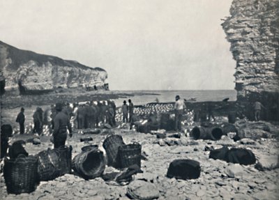 Flamborough - Os pescadores em ação, 1895 de Unbekannt