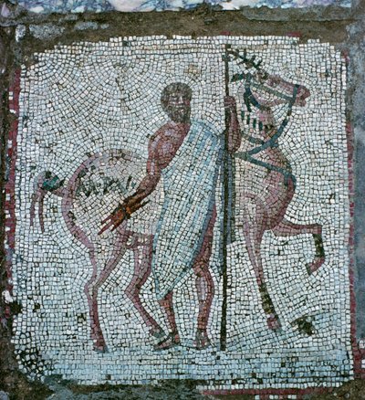 Mosaico de piso de uma vila romana de Unbekannt