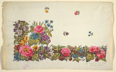 Design floral para tecido impresso de Unbekannt