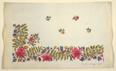 Design floral para tecido impresso de Unbekannt