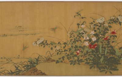 Flores, plantas e insetos, dinastia Ming, século XVI. de Unbekannt