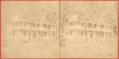 Flume House, Serra de Santa Cruz, década de 1860. de Unbekannt