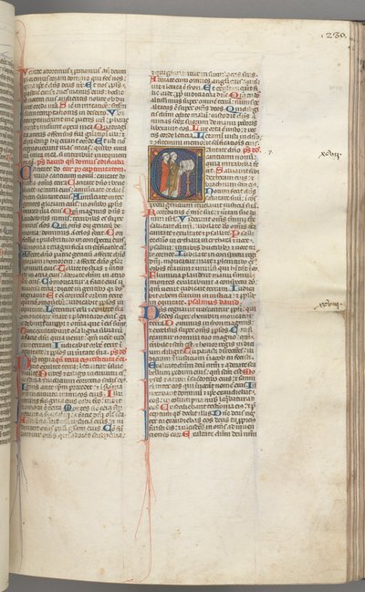 Fol. 230r, Salmo 97, historiada inicial C, dois clérigos cantando em um púlpito. c. 1275-1300. de Unbekannt