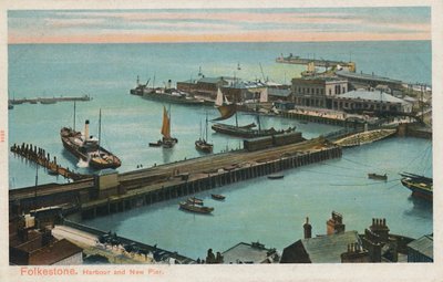 Folkestone. Harbor e New Pier, final do século XIX e início do século XX de Unbekannt