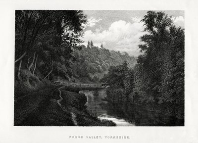 Forge Valley, Yorkshire, 1896 de Unbekannt