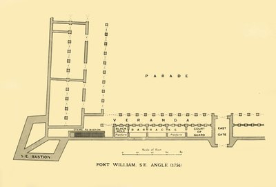 Fort William, SE Angle, 1756, 1925. de Unbekannt