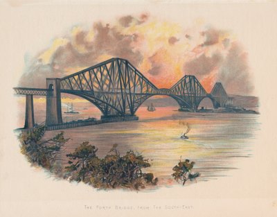 Adiante ponte ferroviária do sudeste, Escócia, c1895 de Unbekannt