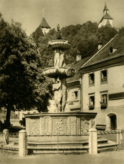 Fonte, Friesach, Áustria, c1935. de Unbekannt