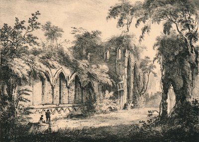 Abadia das fontes, Yorkshire, 1823 de Unbekannt