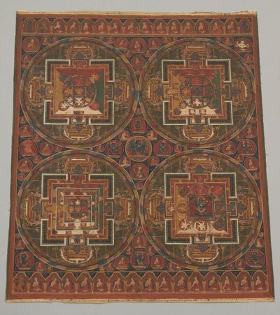 Quatro Mandalas do Ciclo Guhyasamaja, século XVI. de Unbekannt