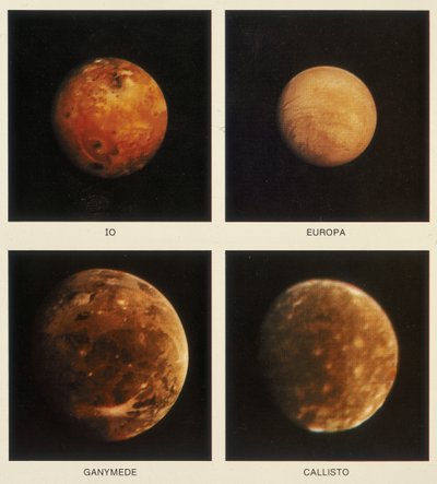 Quatro luas de Júpiter. Io, Europa, Ganimedes e Calisto, 1979 de Unbekannt
