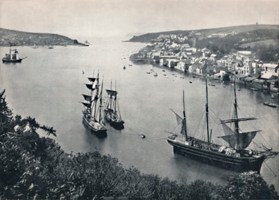 Fowey - Entrada para o porto, 1895 de Unbekannt