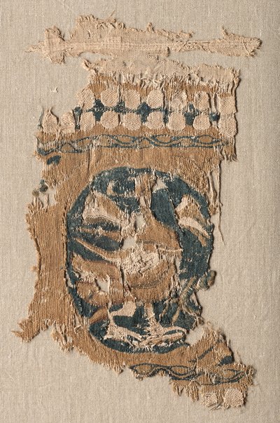 Fragmento de um enforcamento com Roundel e Border, 800s - 900s. de Unbekannt