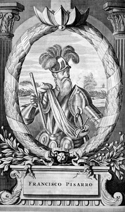 Francisco Pizarro, conquistador espanhol do século XV, 1671 de Unbekannt