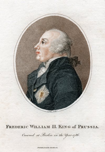 Frederico Guilherme II, rei da Prússia, 1786-1797 c1810 de Unbekannt