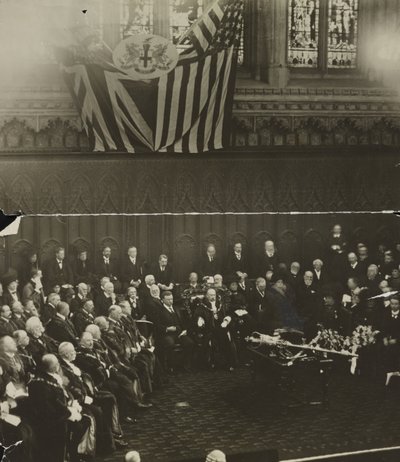 Liberdade da Cidade de Londres conferida a Theodore Roosevelt em Guildhall, Londres de Unbekannt