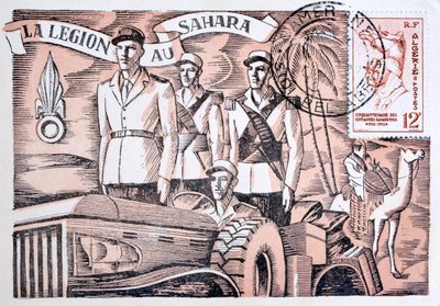 Cartão postal da Legião Estrangeira Francesa, 1952 de Unbekannt