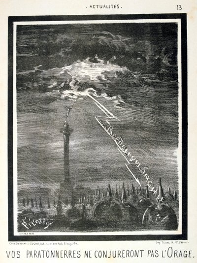 Cartum anti-prussiano francês, 1871. de Unbekannt