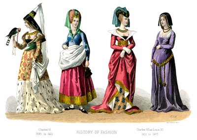 Traje francês: Charles VI, Charles VII, Louis XI, 1882 de Unbekannt