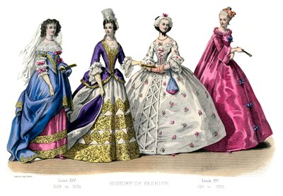 Traje francês: Louis XIV, Louis XV, 1882 de Unbekannt