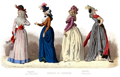 Traje francês: República, 1882 de Unbekannt