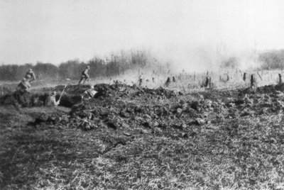 Contra-ataque francês entre o Somme e o rio Oise, Picardia, França, 1918 de Unbekannt