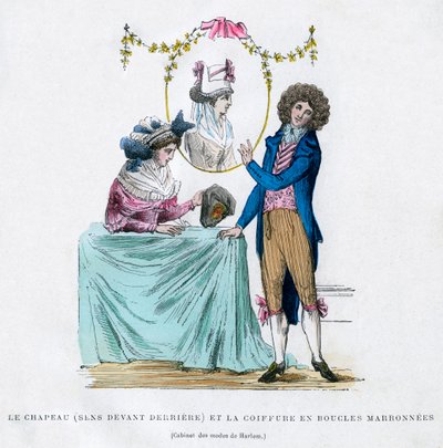 Moda e penteado franceses, início do século XIX 1882-1884 de Unbekannt