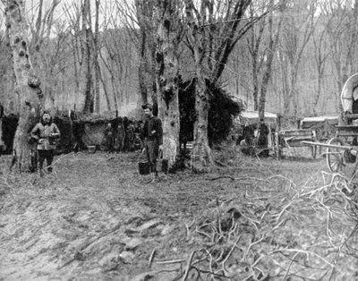 Área de descanso francesa e cozinha de sopa atrás das linhas, Primeira Guerra Mundial, 1915 de Unbekannt